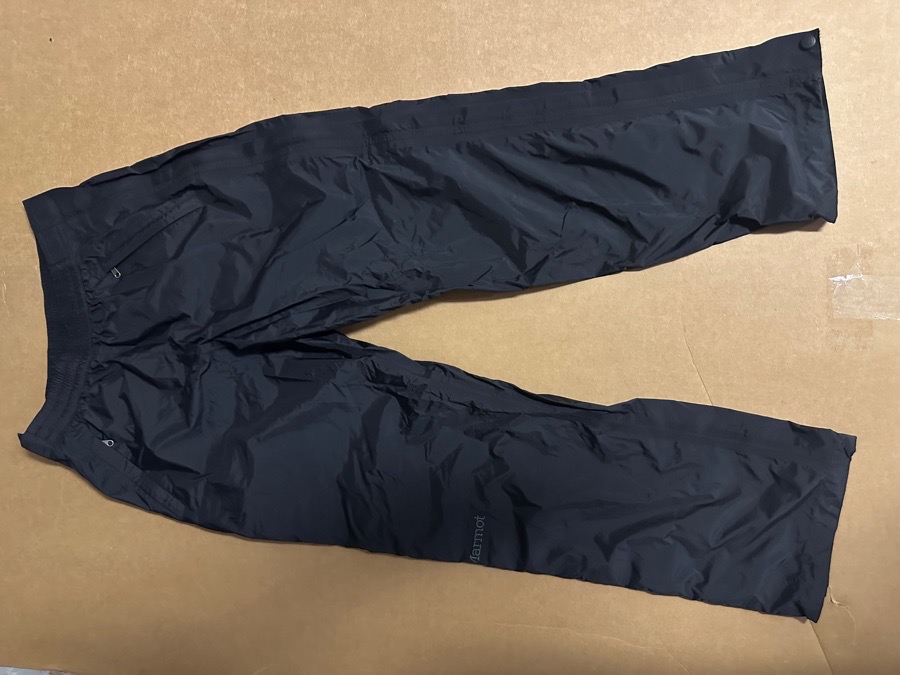 Marmot Black Rain Pants - Medium Short
