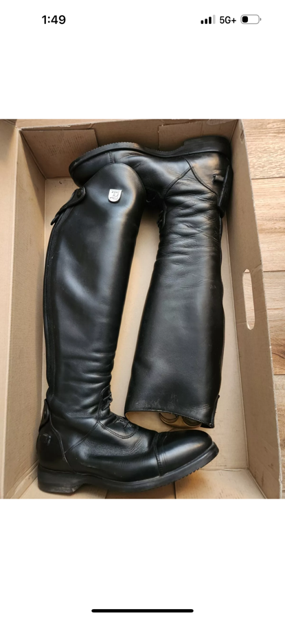 Tucci Galileo with Toe Cap Tall Equestrian Boots