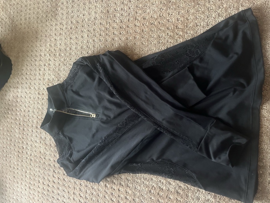 SYNC EQUESTRIAN black lace competition shirt