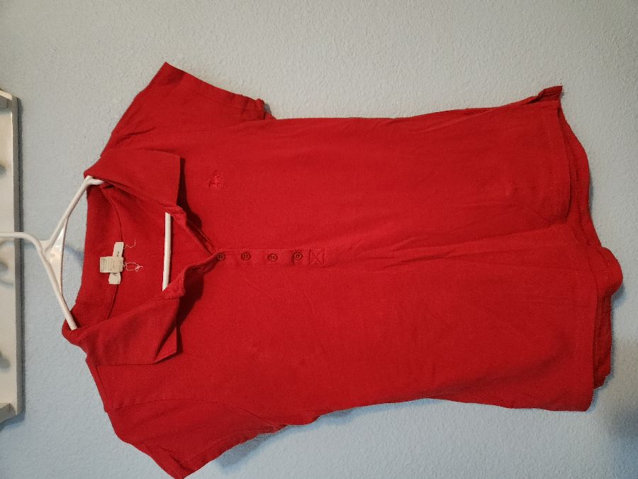 Active Basic- Red and Grey Polos- LG