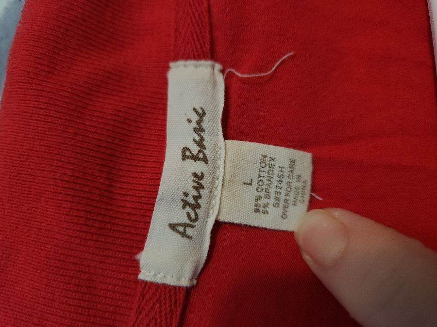 Active Basic- Red and Grey Polos- LG