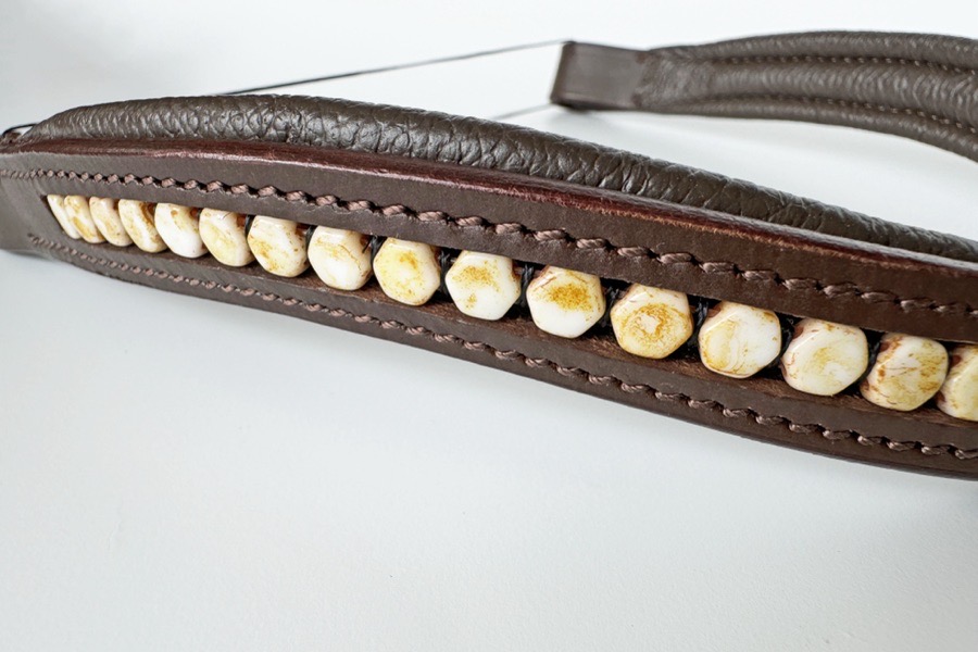 Butterscotch Beaded Browband