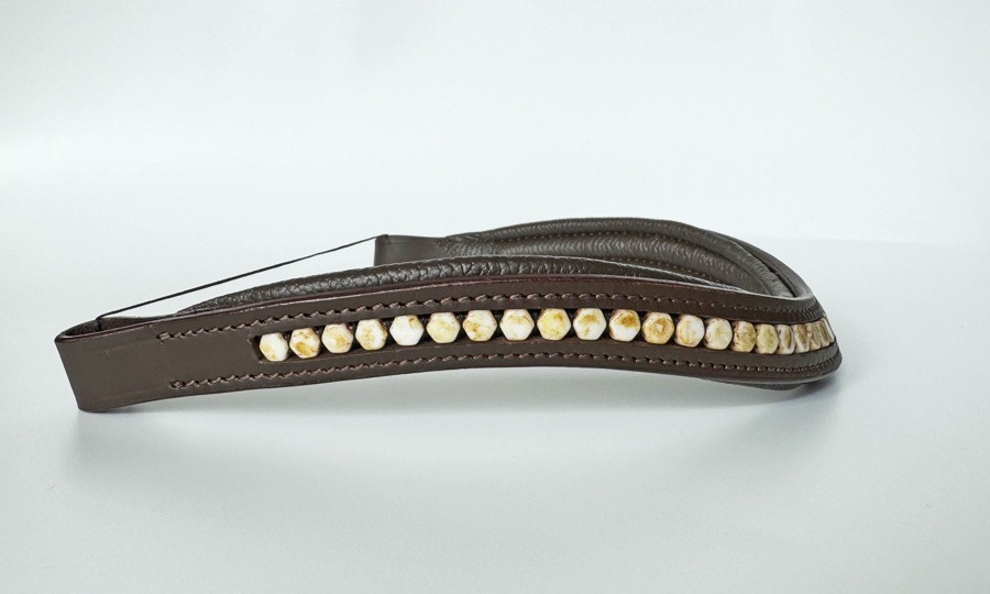 Butterscotch Beaded Browband