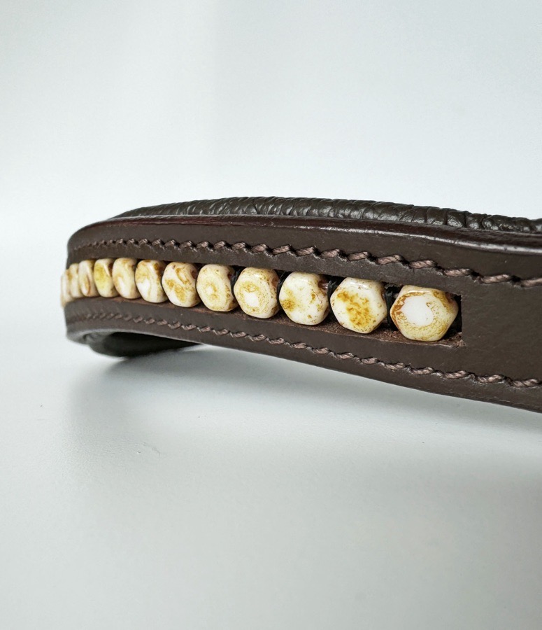 Butterscotch Beaded Browband