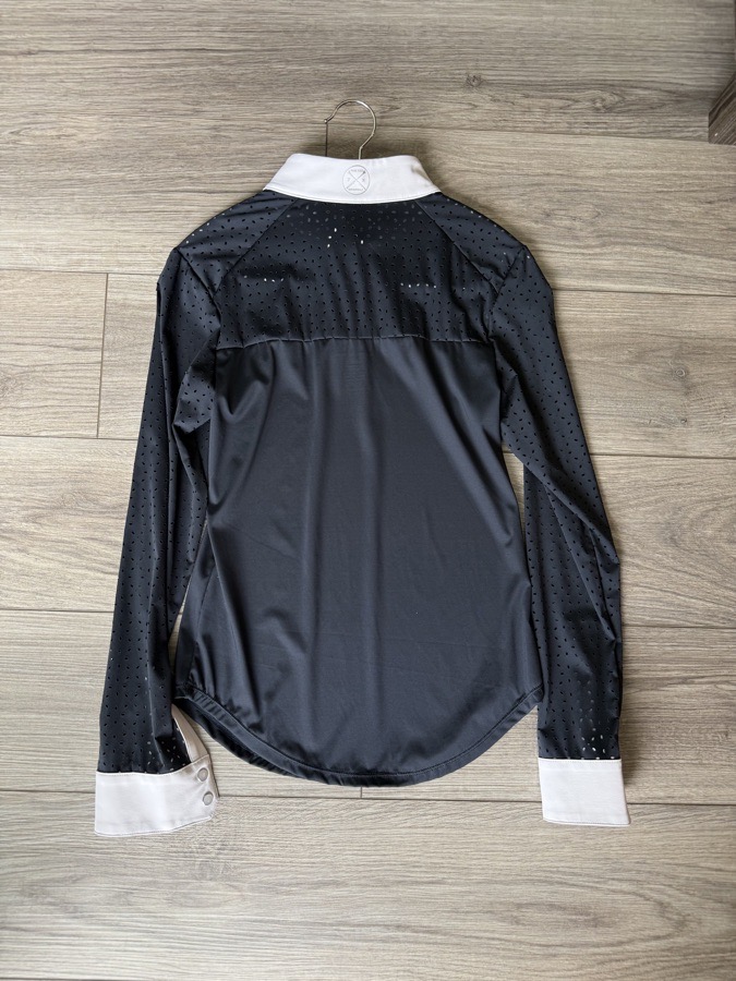 Free ride equestrian Cassidy black show shirt XS