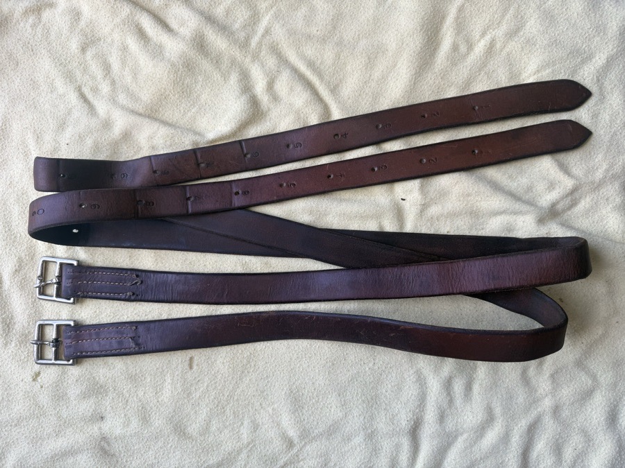 63” brown Stirrup Leathers