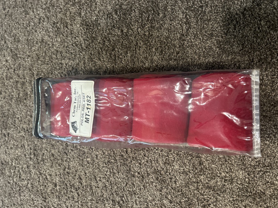 Polo wrap set of 4 red