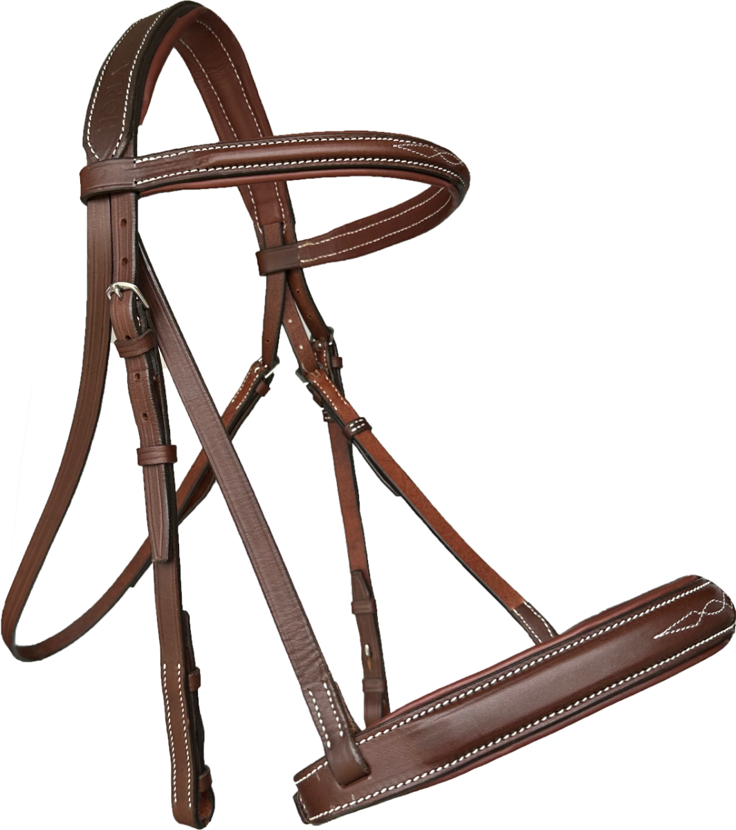 HOPLA Sellerie Hunter Bridle With Fancy Stitching 