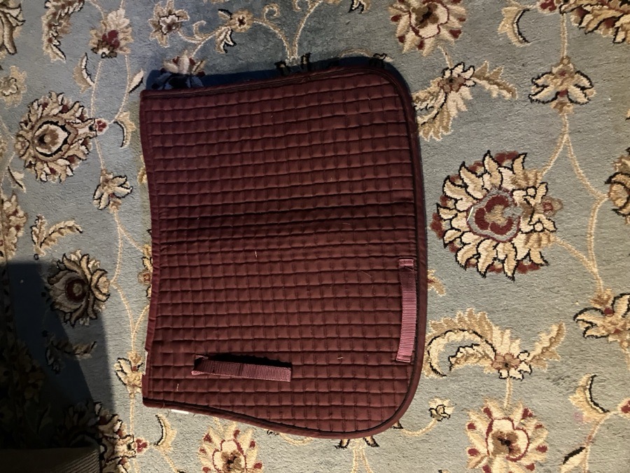 Dover saddlery dressage burgundy saddle pad