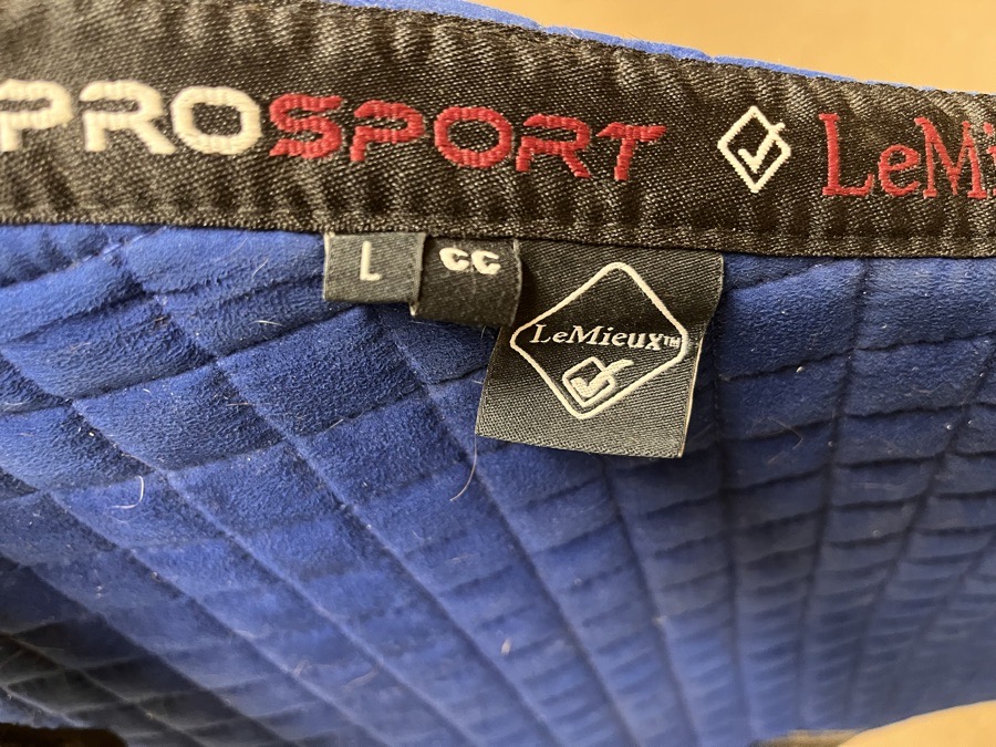LEMIEUX royal blue cc saddle pad