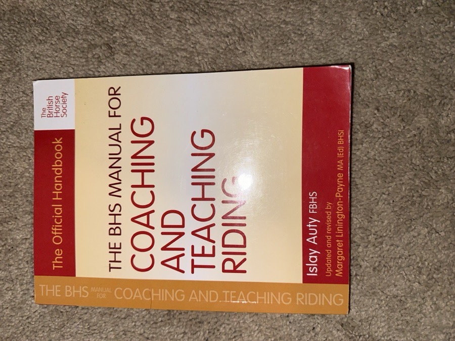 Coaching/teaching riding book