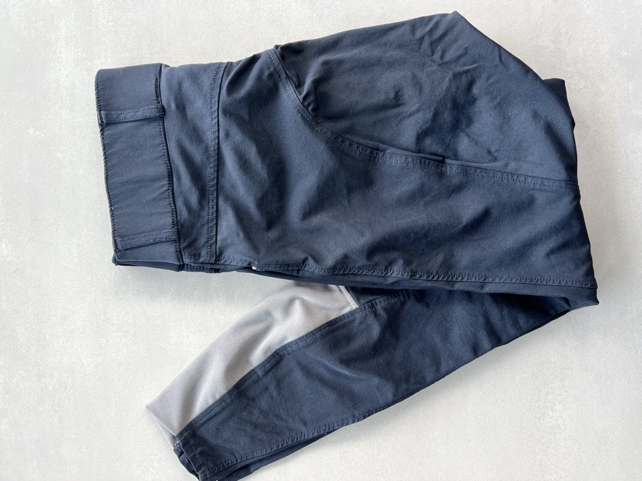 OEQ knee patch breeches size 26 blue horse riding tack saddle equine rubber grip