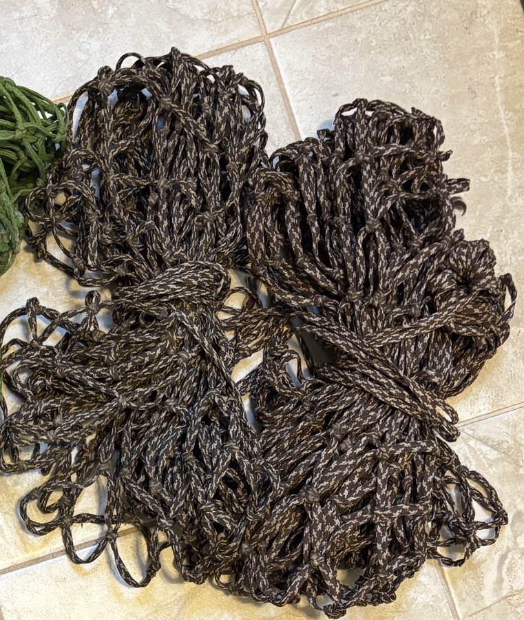 Hay nets in cotton
