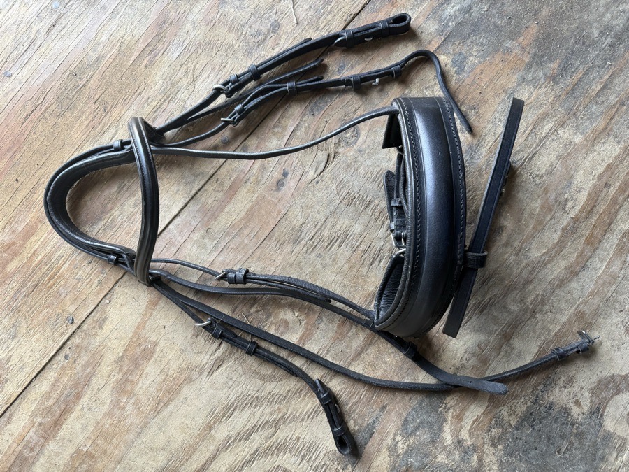 Full sized wide noseband double bridle