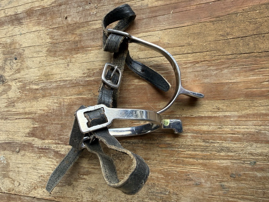 Kids hammer head spurs and straps