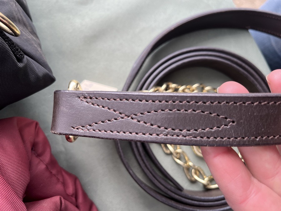 Leather Lead with Chain