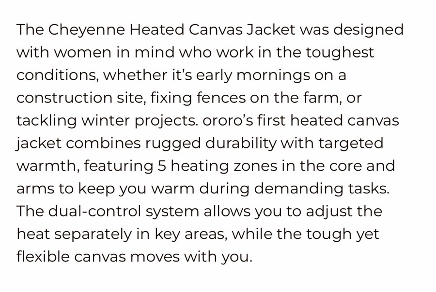 Ororo Heated Jacket S