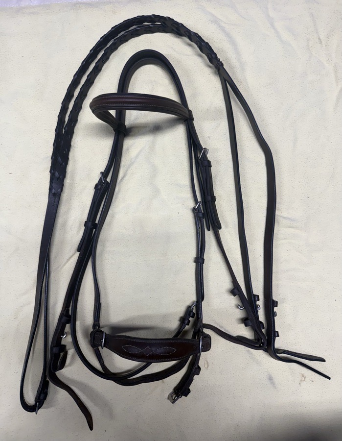 BOBBY'S ENGLISH TACK drop noseband Bridle