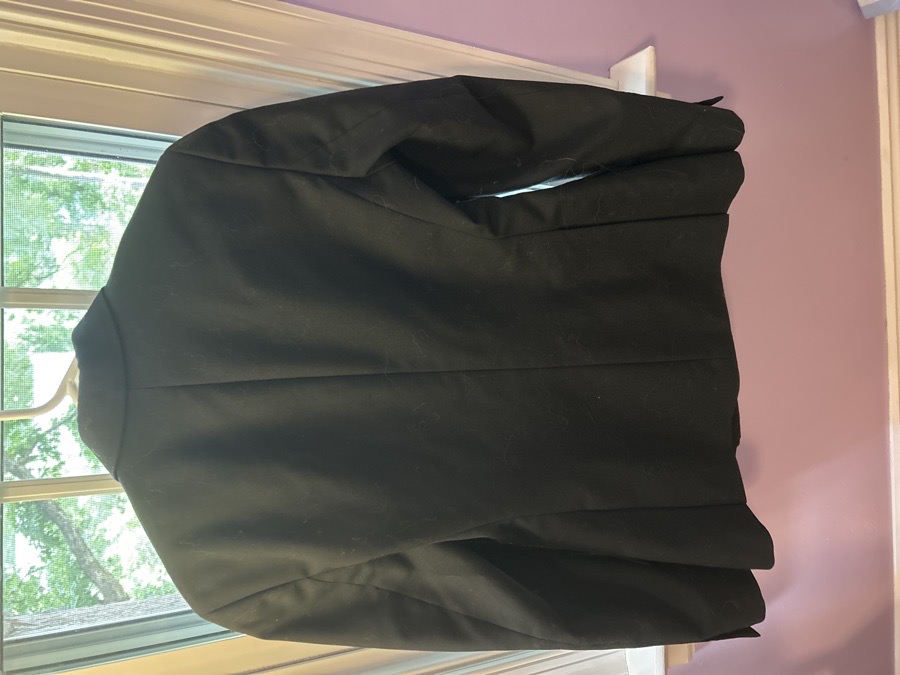 rj classics show coat missing button