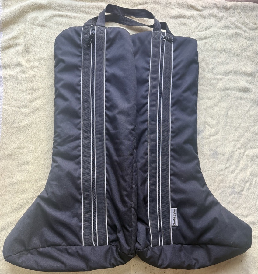 lined tall boot bag