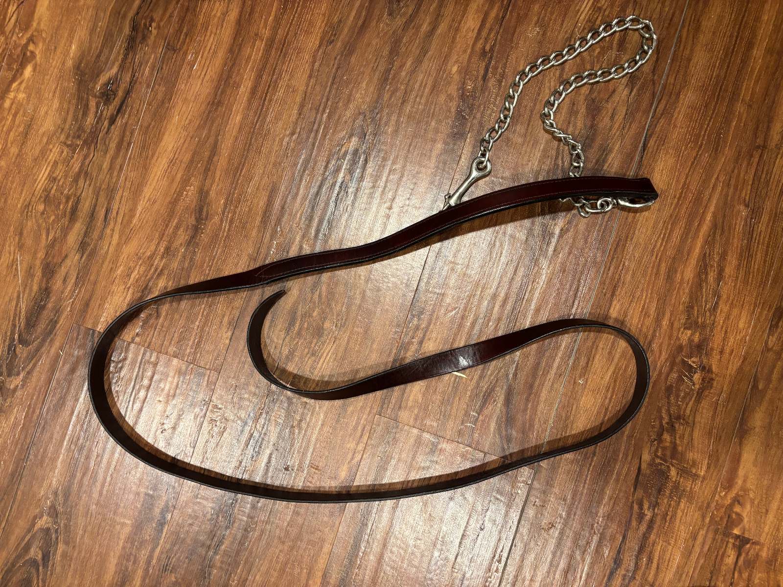6 ft. Leather Lead with Chain