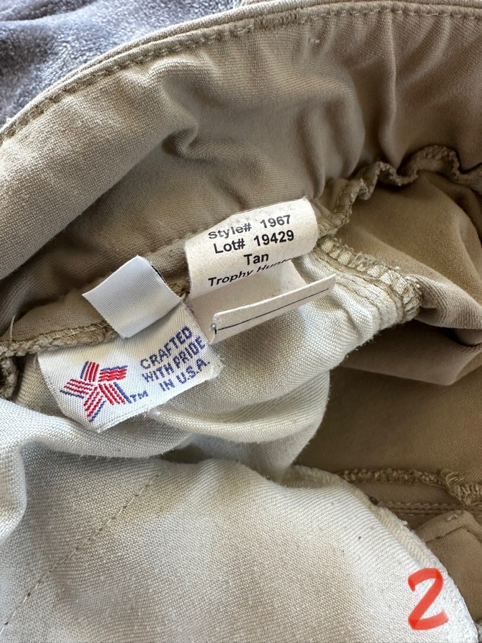 Tailored Sportsman Tan 1967 front zip low rise Size - 36R