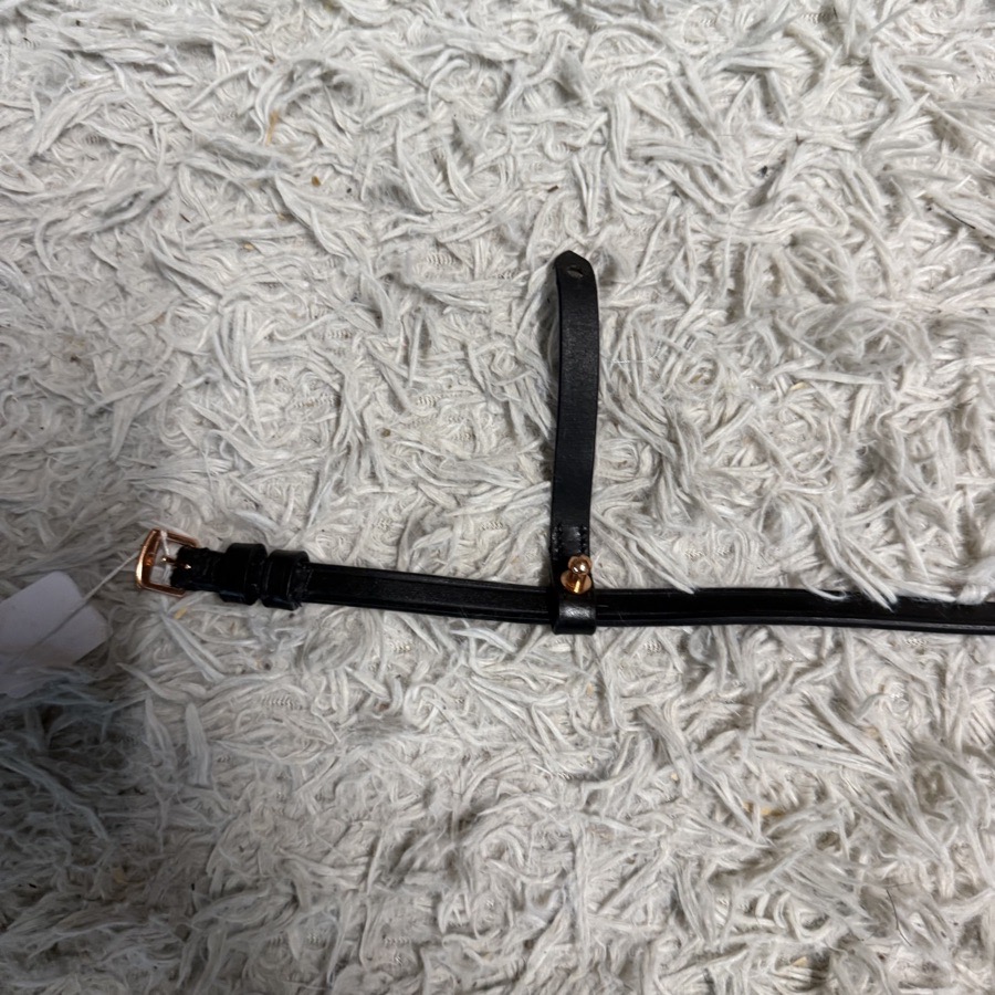 Black Leather Rose Gold English Horseback Riding Flash Attachment For Bridle