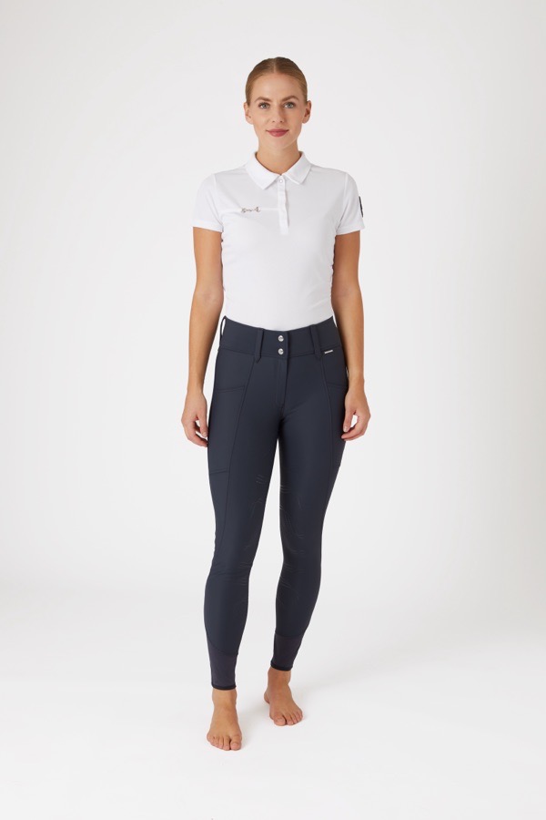 Horze Indira Navy Blue Full Seat Breech
