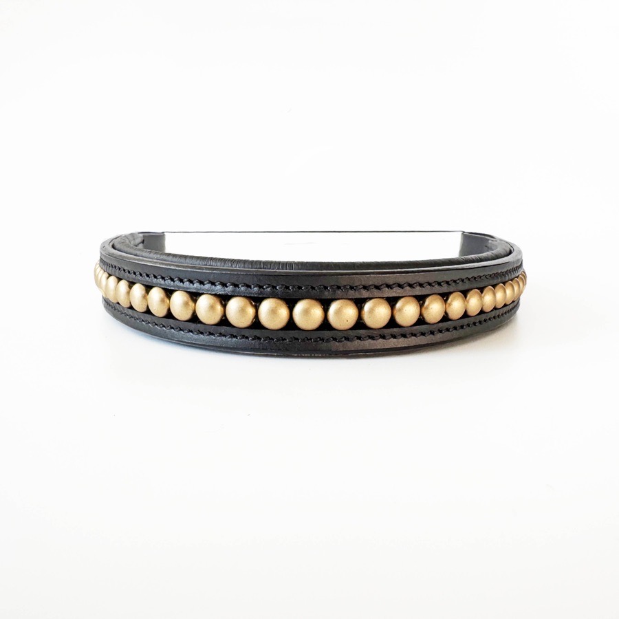 Gold Beaded Browband 