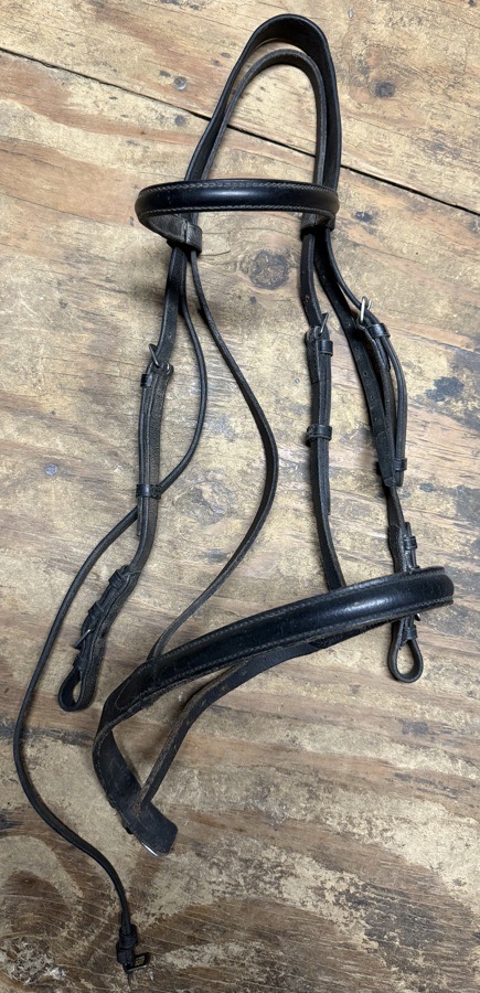 Black full sized bridle