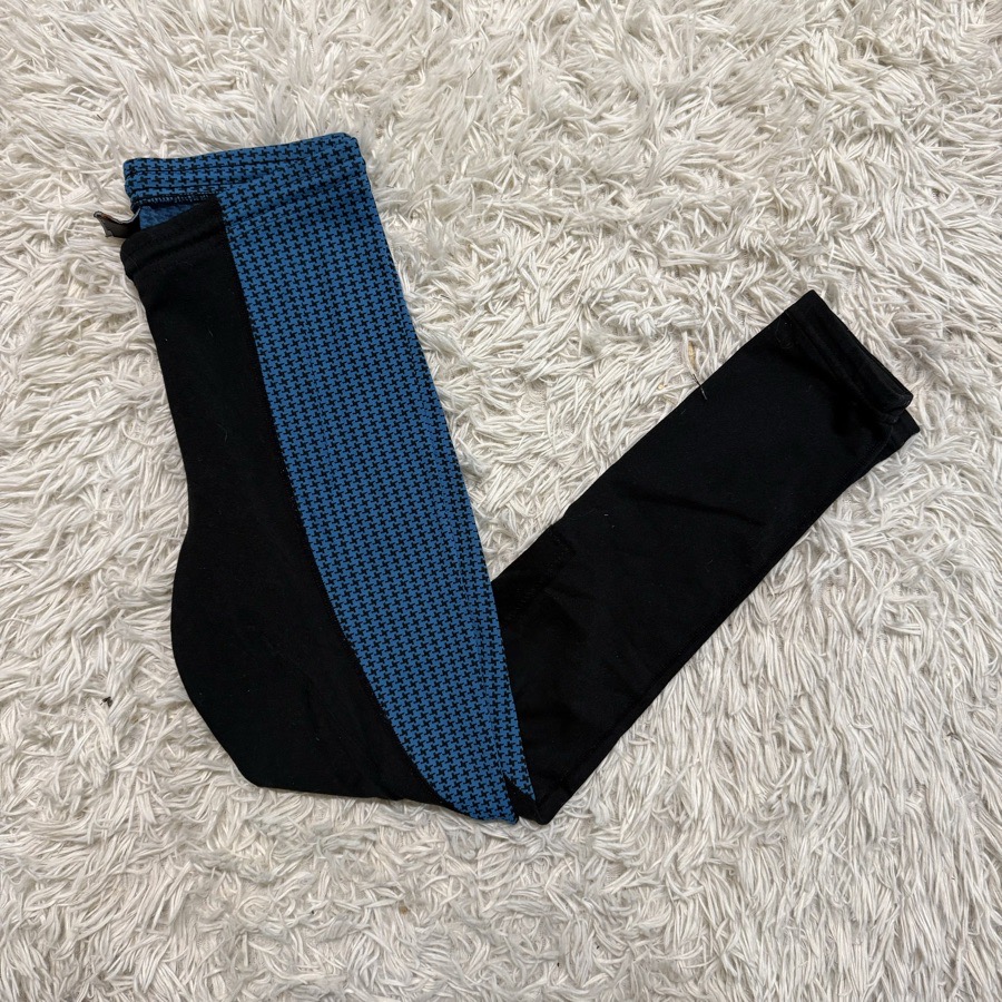 Girl’s XL Blue/Black Kerrits Knee Patch Horseback Riding Tights Breeches