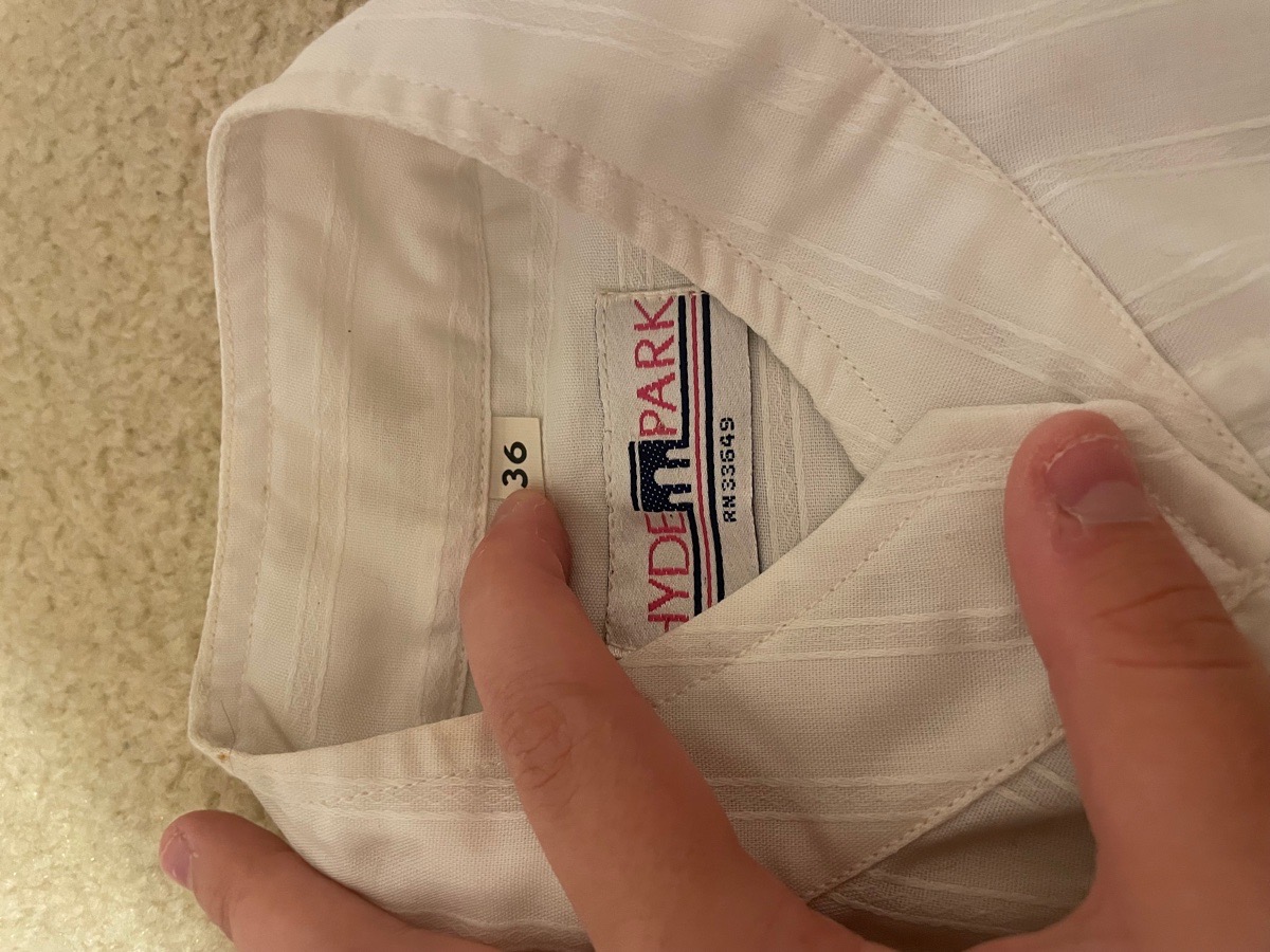 Ladies Pinstripe Dress Shirt