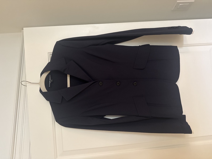 CHARLES ANCONA Navy Show Coat Size 8 Long