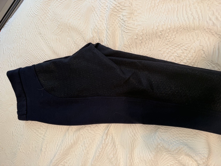 RIDING SPORT navy synthetic full seat breeches