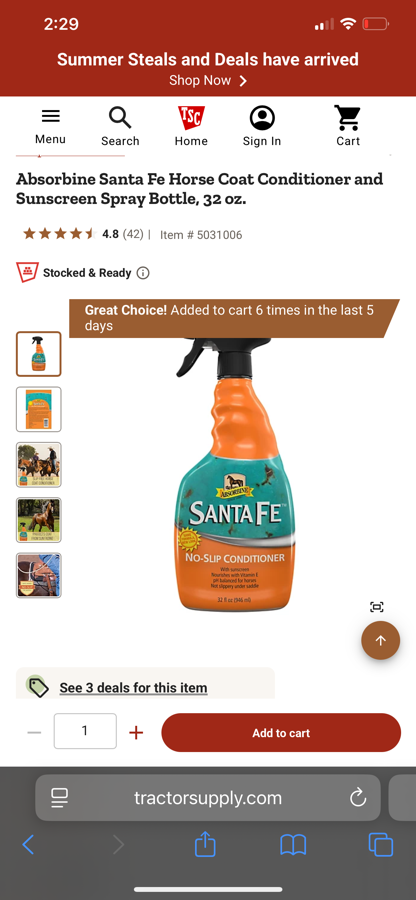 Santa fe coat spray 
