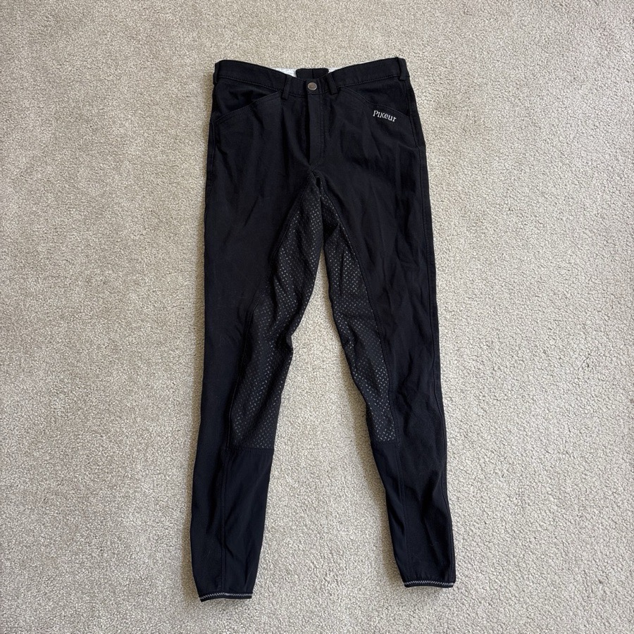 Pikuer Braddy Grip - Black riding breeches with grip