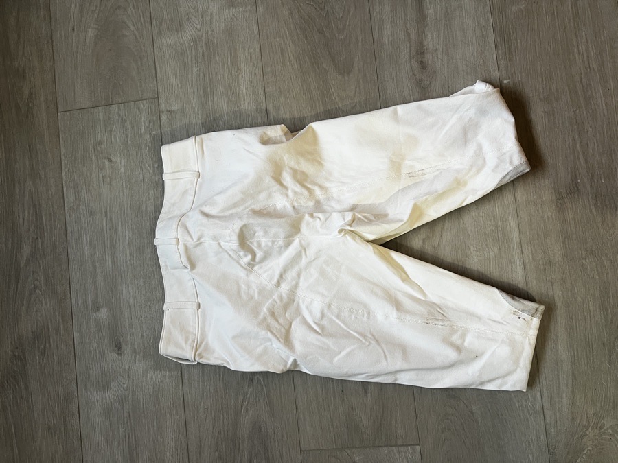 Tailored Sportsman White Knee Patch Breeches Size 26