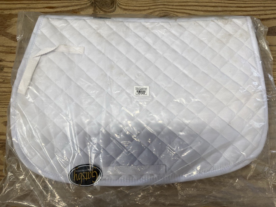 NWT white saddle pad