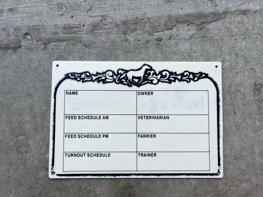 Whiteboard name plate