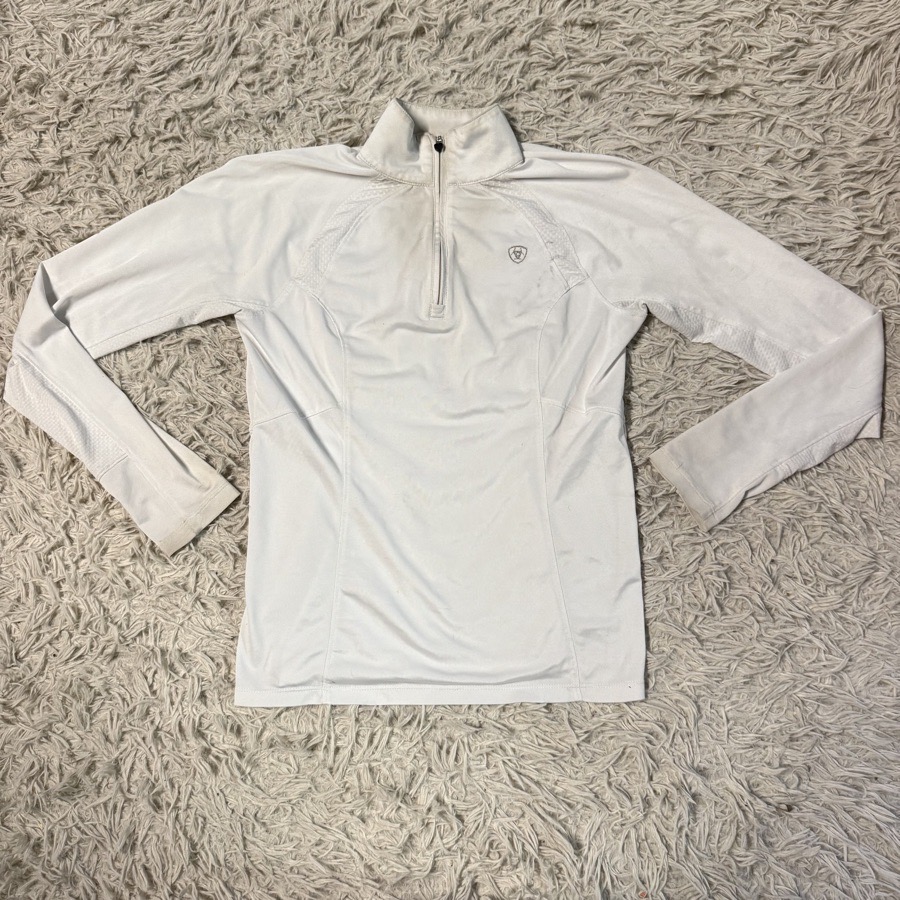 Women’s XS White Ariat Long Sleeve Horseback Riding Sunshirt