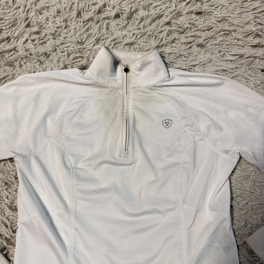 Women’s XS White Ariat Long Sleeve Horseback Riding Sunshirt