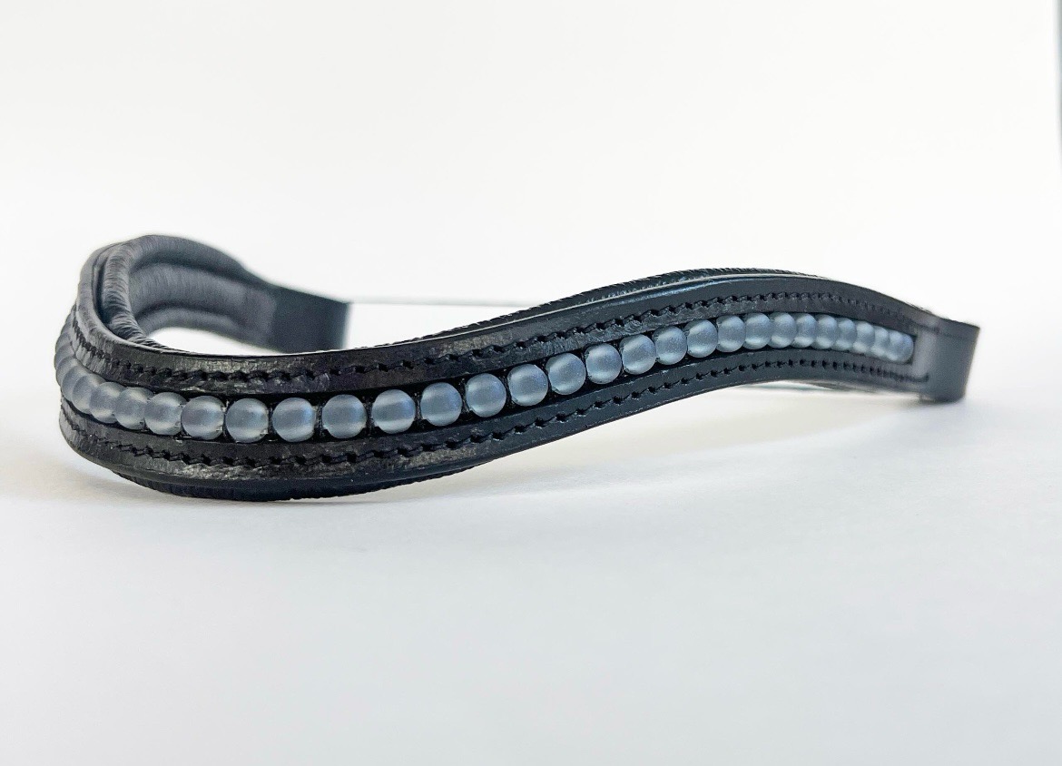 Blue Beaded Browband