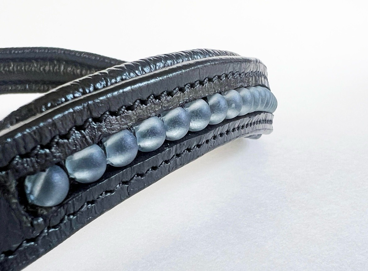 Blue Beaded Browband