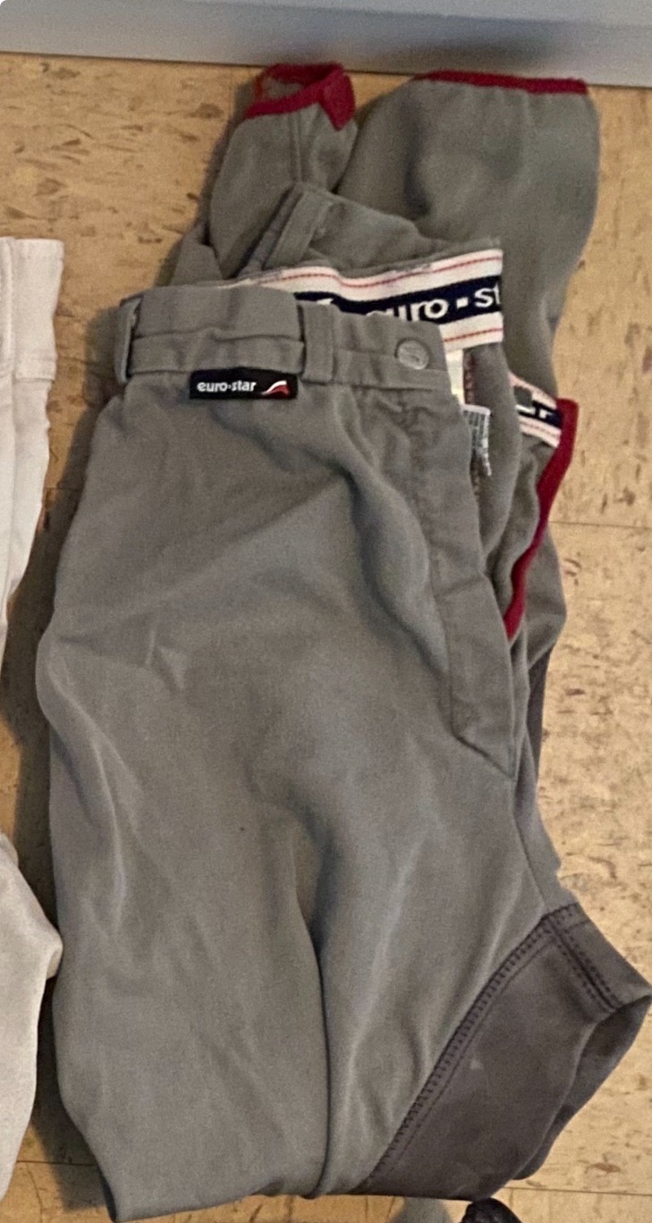 Grey EuroStar Full Seat Breeches