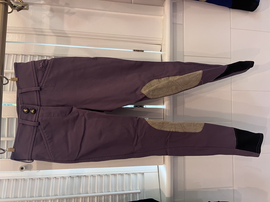 RJ CLASSICS girl’s breeches sz.8, Avery style, plum
