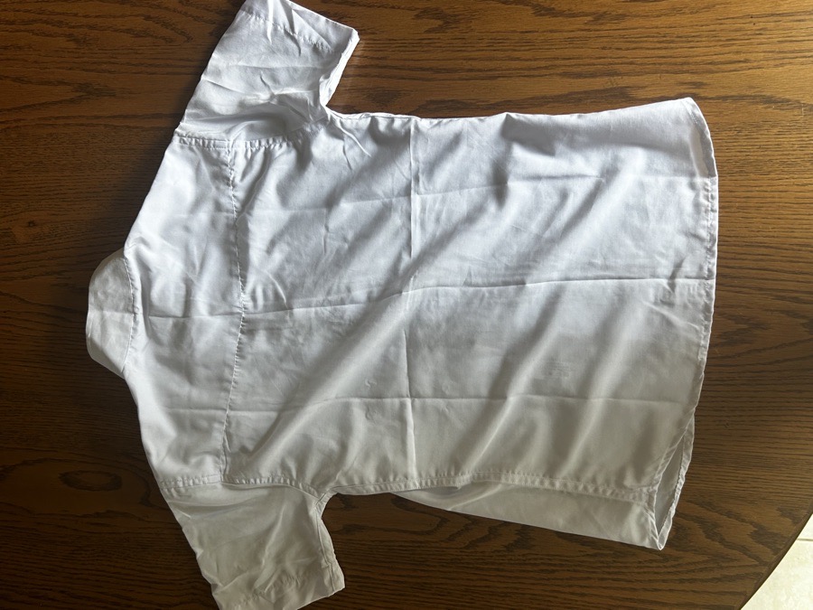 Kids coolmax white show shirt 