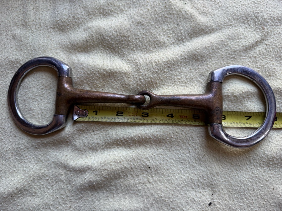 5” copper mouth eggbutt bit