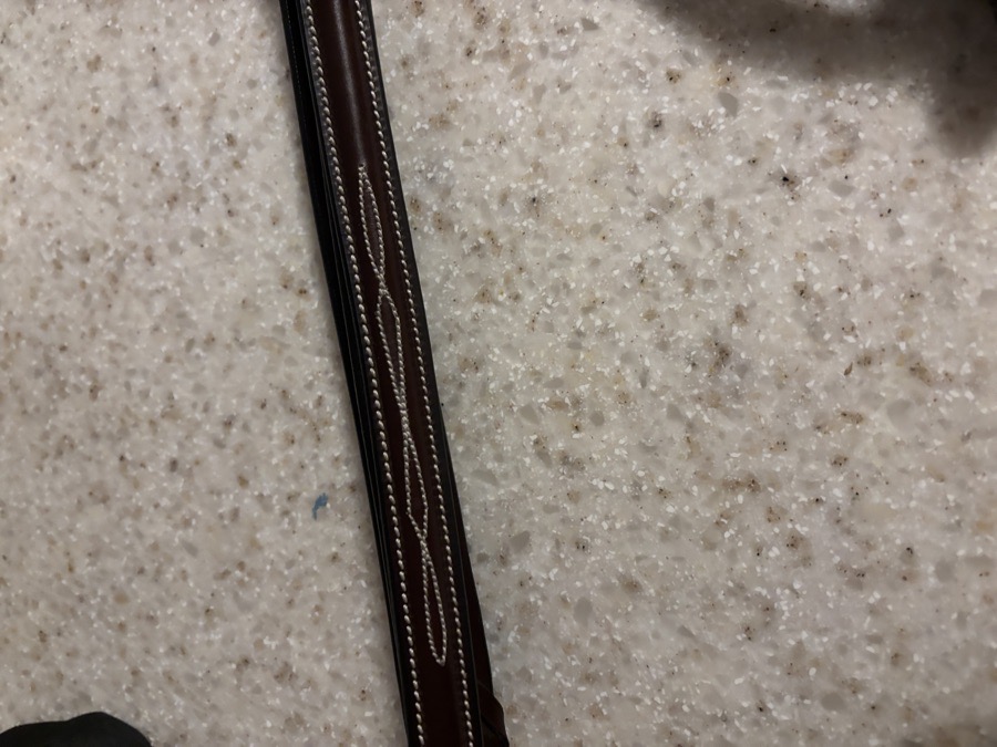 RED BARN Bridle Pony with raised fancy stitched laced reins
