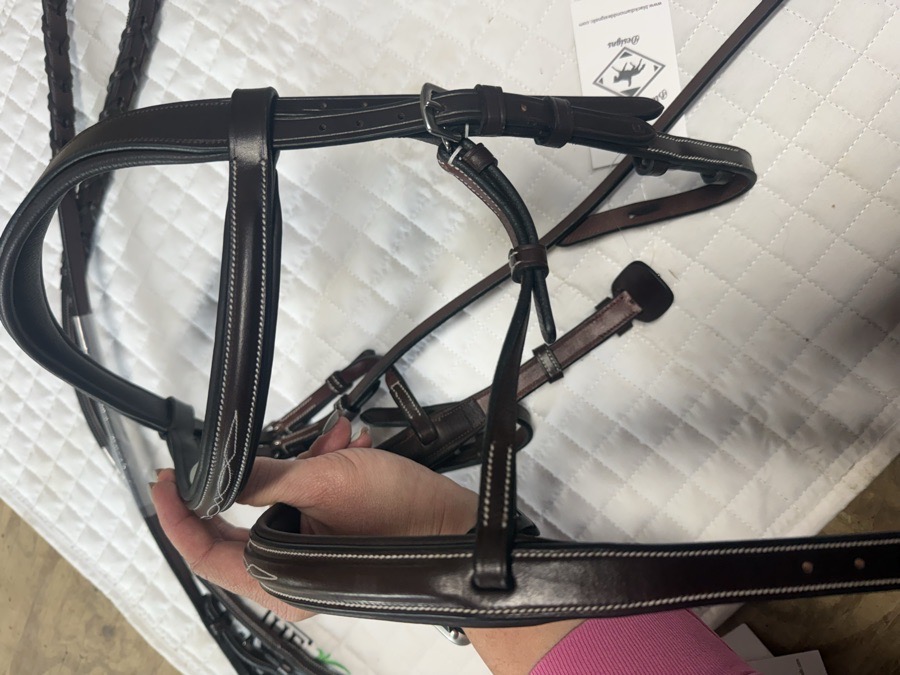 Small pony fancy stitch bridle 