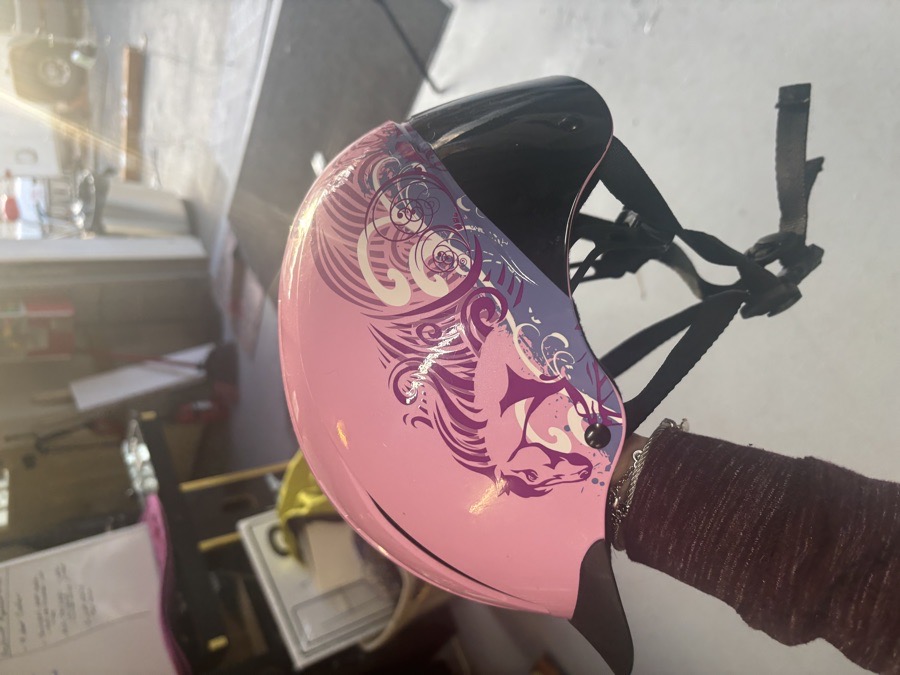 Pink troxel helmet 